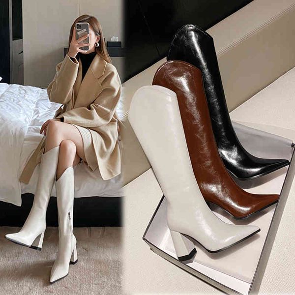 

boots flat-platform boots, women's rubber shoes rain thigh high heels luxury designer toe-round boots oqm1, Black