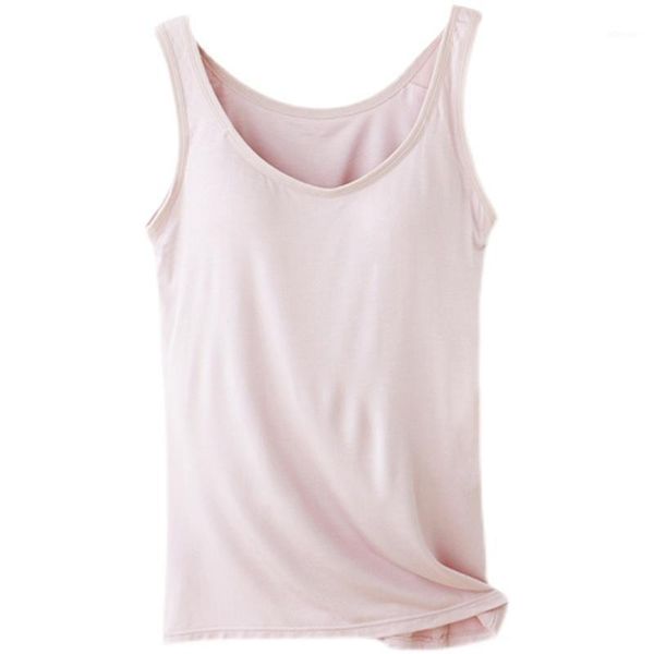 

camisoles & tanks women 2021 spring summer fashion thin modal vest female slim sleeveless ladies solid color e217, Black;white