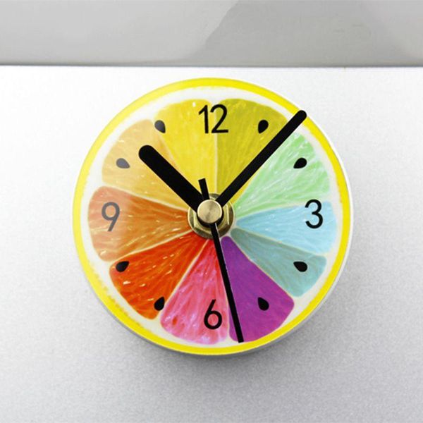 

unique pattern kitchen refrigerator fridge magnet portable wall clock arabic numeral magmatic home decoration clocks