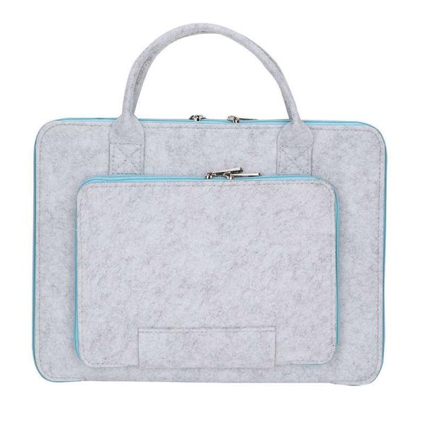 

storage bags felt lapnotebook bag with handle and pocket computer case 3 size (optional)