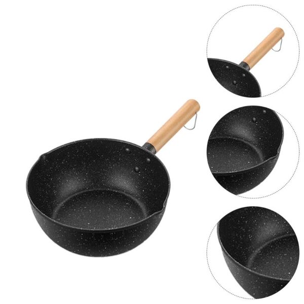 

pans 1pc 18cm practical baby pot non-stick pan stone soup stew