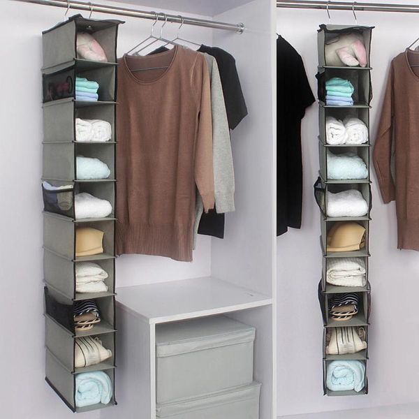 

storage drawers 10 layers shoes clothes rack holder home closet organizer hanging shelf