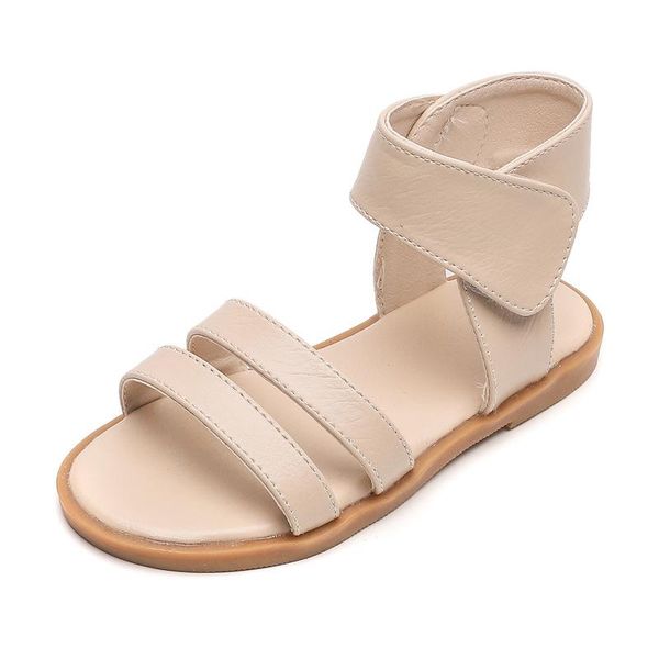 

sandals roma style girls 2021 summer children casual high-hollow out students shoes breathable fashion kids, Black;red