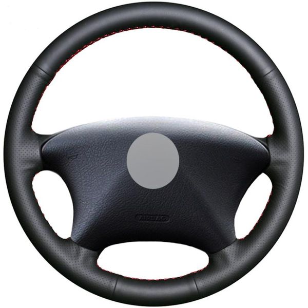 

steering wheel covers black pu faux leather cover for xsara 2001-2008 picasso c5 2001-2006 partner 2003-2008