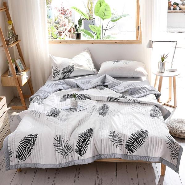 

comforters & sets bedding summer washed cotton quilt thin comforter blanket single double bed air condition for children quilting