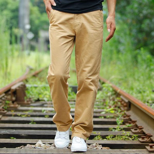 

men's pants casual loose spring autumn cotton army military multi-pocket cargo men overalls long trousers, Black