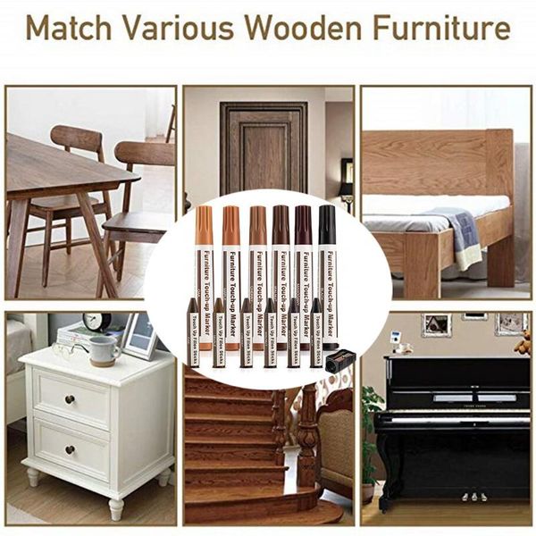 

professional hand tool sets furniture repair kit wood markers - set of 13 and wax sticks with sharpener for stains, scratches, floors