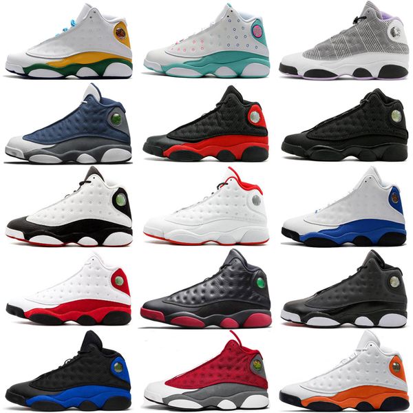 

houndstooth 13 13s men basketball shoes university gold powder blue reverse he got game red flint court purple black women mens sneakers siz