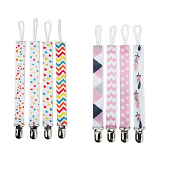 

pacifiers# 4pcs baby pacifier clip chain ribbon dummy holder soother clips leash strap nipple for infant feeding