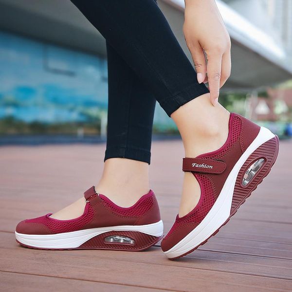 

sandals women flat platform shoes summer mesh breathable casual fashion woman zapatos mujer ladies womens loafers, Black