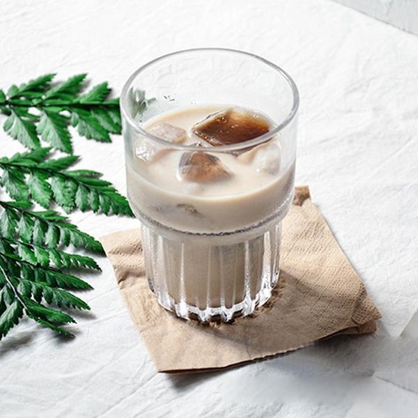 

wine glasses water bottle glass cup durable dessert cups juice drinking milk whiskey coffee mug 335ml