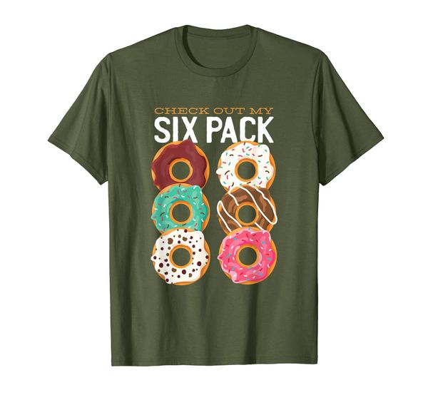 

check out my six pack donut funny gift donut love mens women t-shirt, White;black