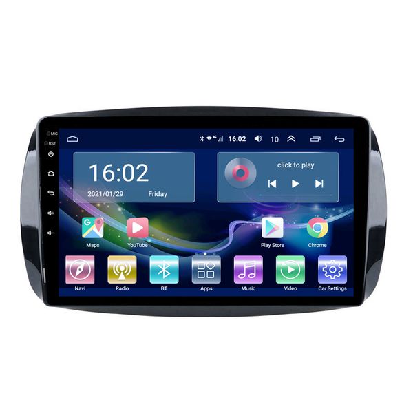 

gps multimedia player radio car head unit video for benz smart 2016-2018 android