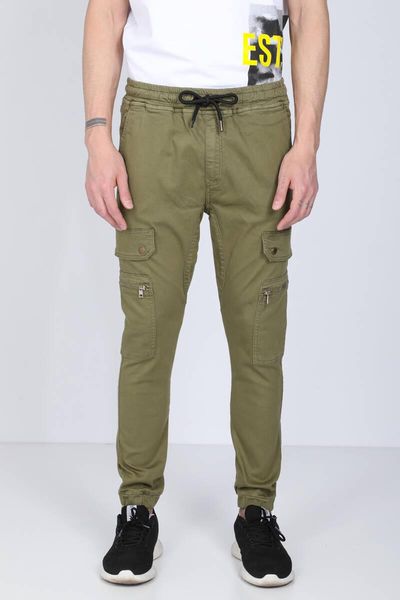 

men's jeans mens khaki cargo pocket jogger trousers, Blue