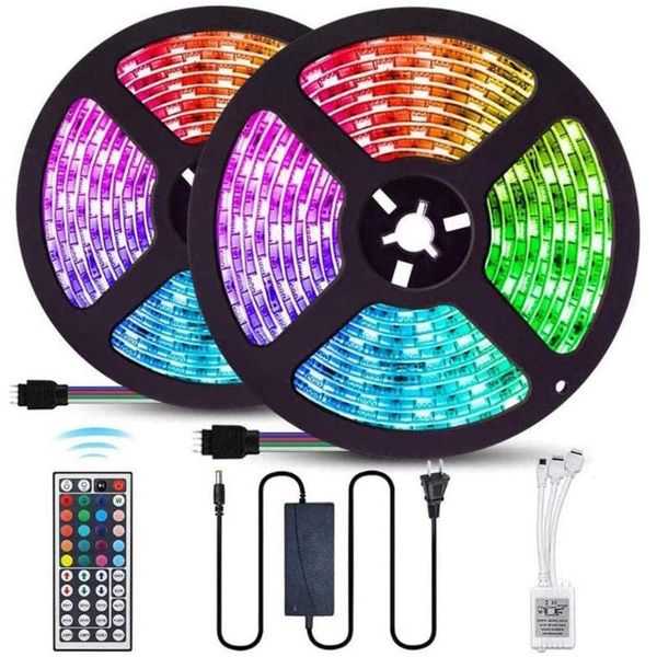 

strips 5/10m led strip lights rgb bluetooth-compatible app music control flexible lamp tape ribbon diode festival decoration