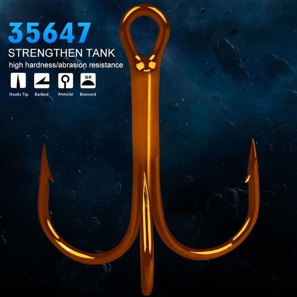 

fishing hooks lure treble hook 100pcs high carbon steel fishhook tackle barbed anchor gear 203