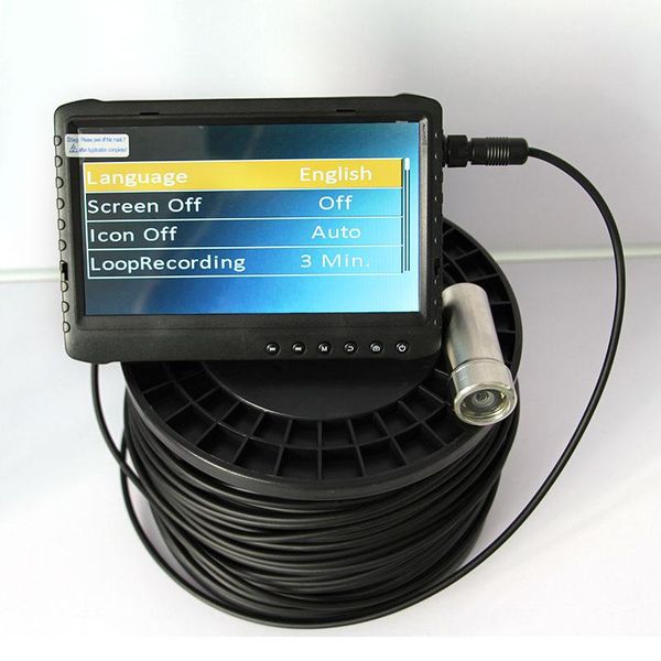 

cameras 3rd eye 2.0mp hd fishing video camera fish finder underwater ice fishfinder 12pcs infrared led with 7 inch lcd monitor kit