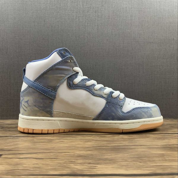 

carpet x dunks high flat casual running shoes mens white pink sports sneakers size ship