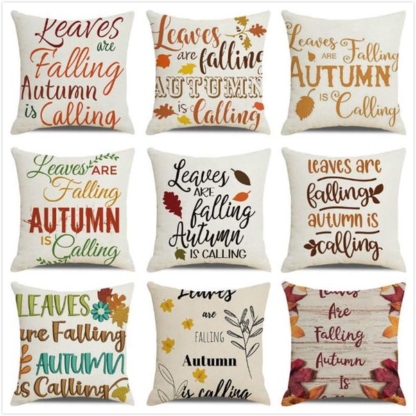 

cushion/decorative pillow 45cm*45cm happy thanksgiving and fall latters linen/cotton throw covers cushion cover home decor pillowcase