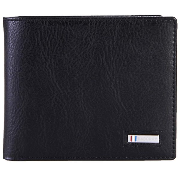

wallets baborry short men thin wallet pu purse vintage solid purses mens slim card bags high quality, Red;black