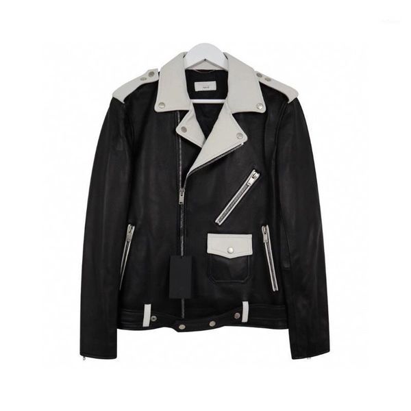 

motorcycle leather jacket coat code@sp2 men's jackets, Black;brown