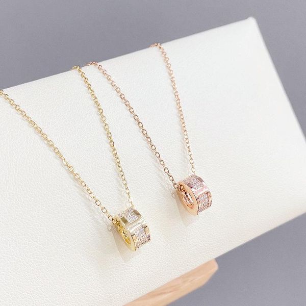 

pendant necklaces classic design letter h necklace for women rose gold shine zircon choker snake fashion brand jewelry z180, Silver