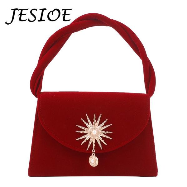 

evening bags luxury designer retro party flap small velvet handbags women metal pearl leather shoulder bag lady vintage crossbody