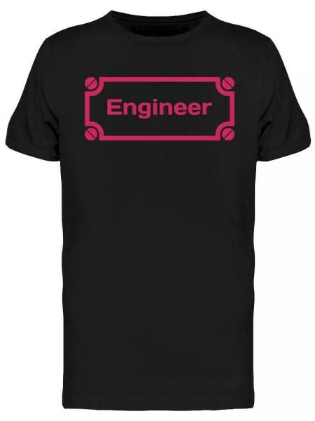 

engineer design tee men's -image by shutterstock, White;black
