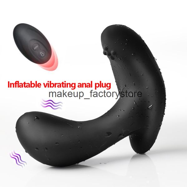 Massagem inflável plugue anal vibrando brinquedos anal para mulheres estímulo vaginal butt plug adulto brinquedos sexo massageador de próstata dilatador anal