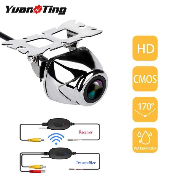 

car rear view cameras& parking sensors yuanting wireless backup waterproof rear/front/side night vision hd cmos 170Â° vehicle universal rever