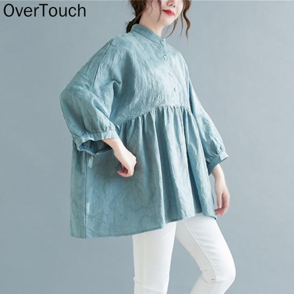 

women's blouses & shirts 2021 summer plus size blouse women solid bat lady tunic linen short sleeve casual loose oversize tees 5xl, White
