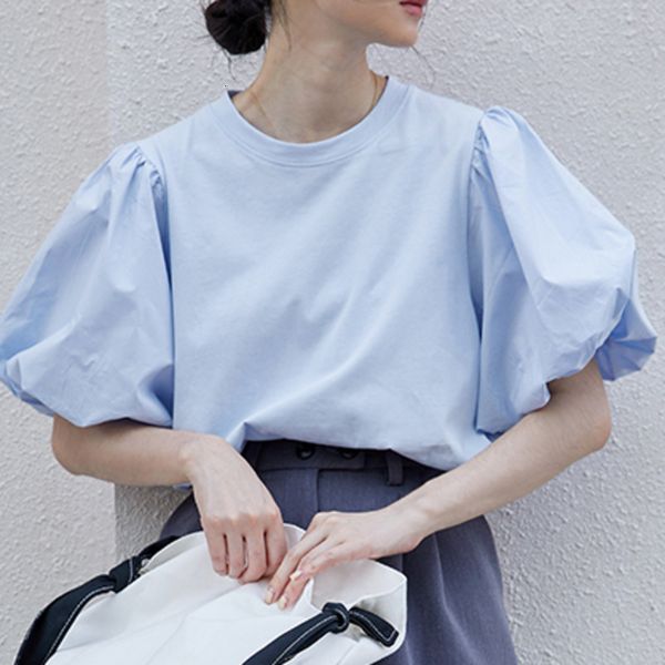 

tee summer korean version mujer blue shirts girls'short-sleeve shirt, White