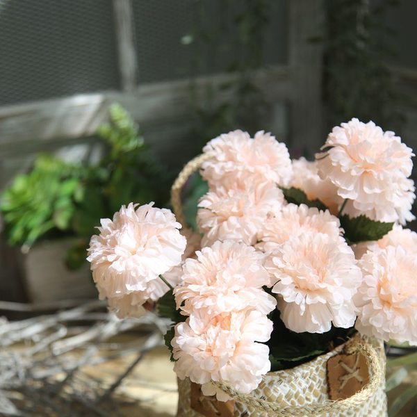 

head luxury home decor artificial hydrangea flower fake leaf silk floral garden wedding christmas decorative flowers & wreaths