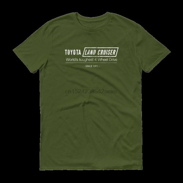 

men's t-shirts land cruiser. worlds toughest 4 wheel drive shirt, White;black