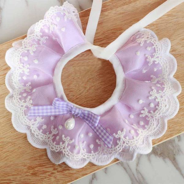 

cat costumes pet accessories puppy cute scarf teddy small dog than bear vip lace saliva towel bib slobberx12