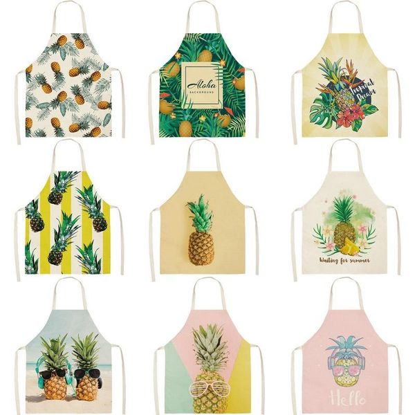 

aprons pineapple fruit pattern apron for children customizable child women woman kitchen