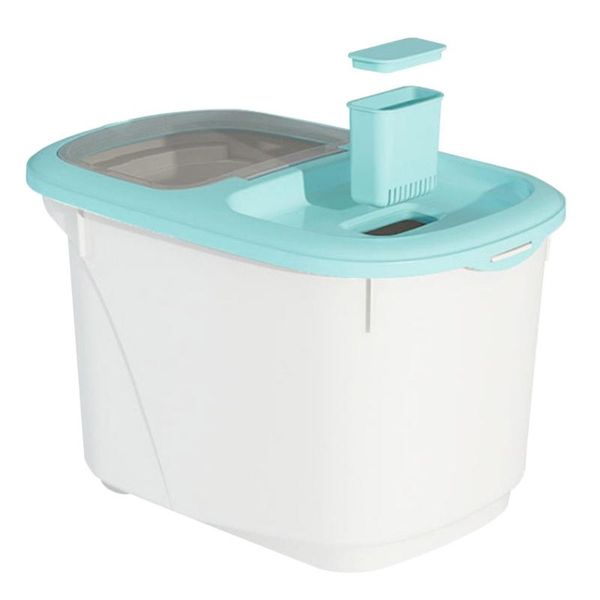 

large multifunctional rice bucket kitchen insect-proof sealed grain storage bin plastic moisture-proof cylinder kitche bottles & jars
