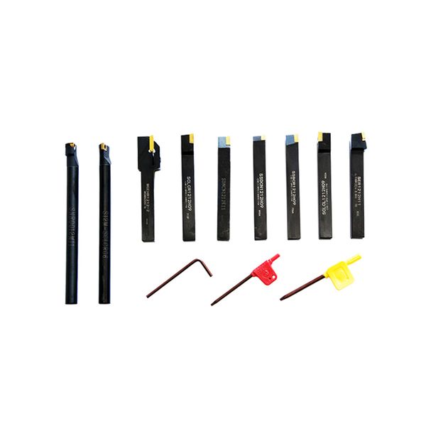 

12mm*12mm 9pcs/set indexable carbide turnnig tools,lathe cutting tools set