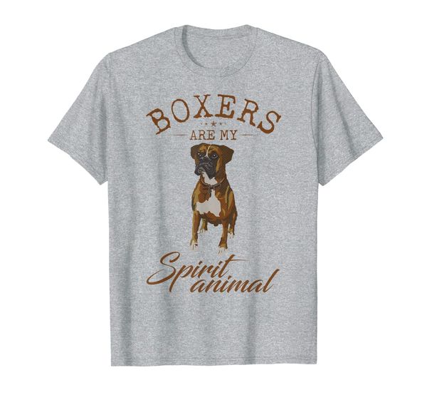 

vintage boxers are my spirit animal funny dog lover cool t-shirt, White;black