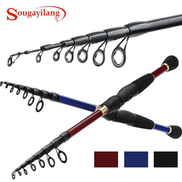 

boat fishing rods sougayilang 1.8m 2.1m 2.4m spinning rod portable carbon casting tackle pesca