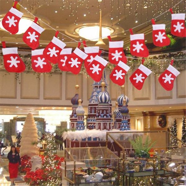

christmas decorations sock gifts xmas tree decor stockings pendant ornaments kids candy bag gift decoration for home navidad