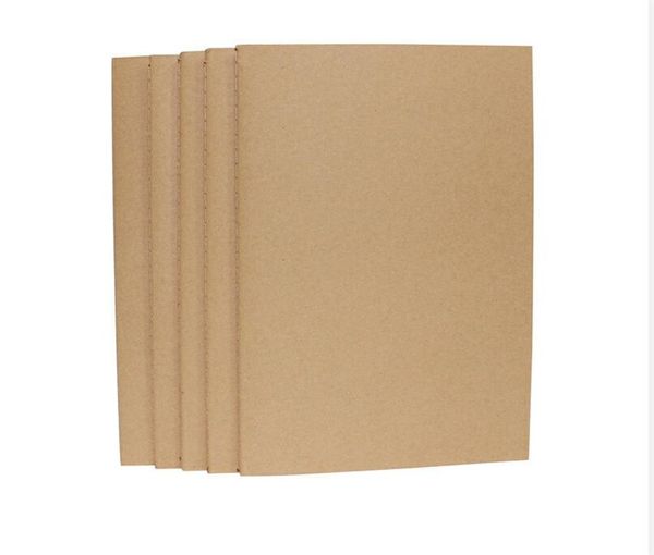 Kraft papel bloco de notas blogs de caderno esboço de livros de bolso para crianças sala de aula 68 páginas