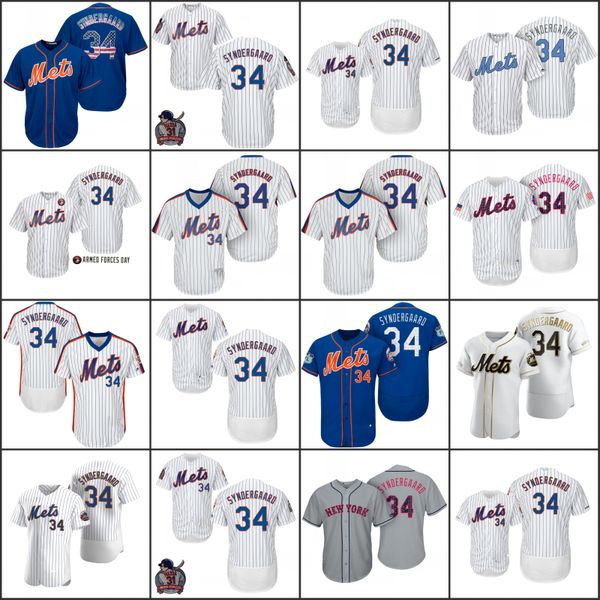 

new york mets men 34 noah syndergaard women youthjersey, Black;red