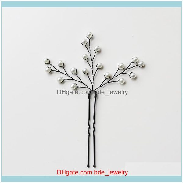 

hair jewelryhair clips & barrettes 4pcs color pearl pins women wedding jewelry aessories bridal handmade ornament girls gift head decoration, Golden;silver