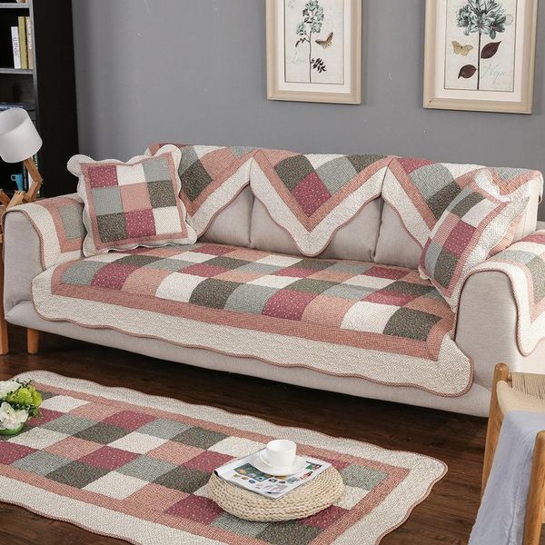 

chair covers cotton sofa cover quilted cushion towel fabric for living room non-slip couch home decor sofas floor mat