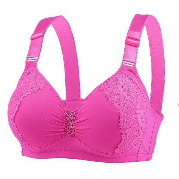 

bras sitonjwly lingerie 42-48 b c cup push up brassiere mommy large size seamless bralette underwear, Red;black