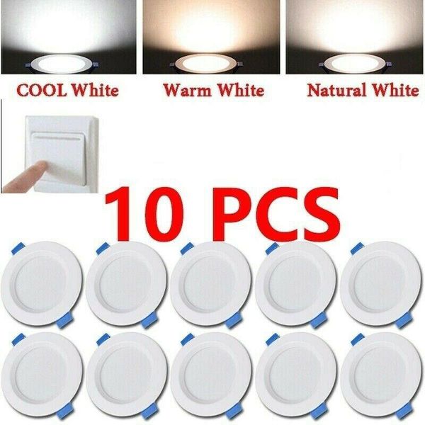 

downlights 10pc 5w/9w/12w/18w led downlight spotlight ceiling light recessed lamp 110v/220v