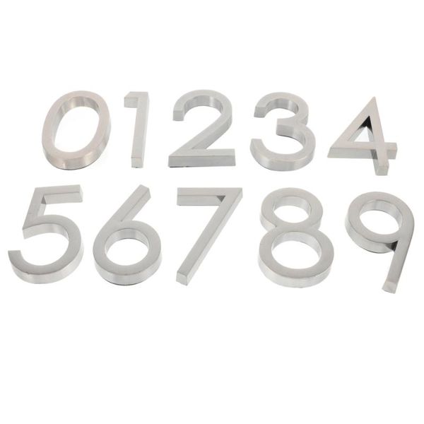 

novelty items 20pcs number sign modern plaque house el door address digits stickers