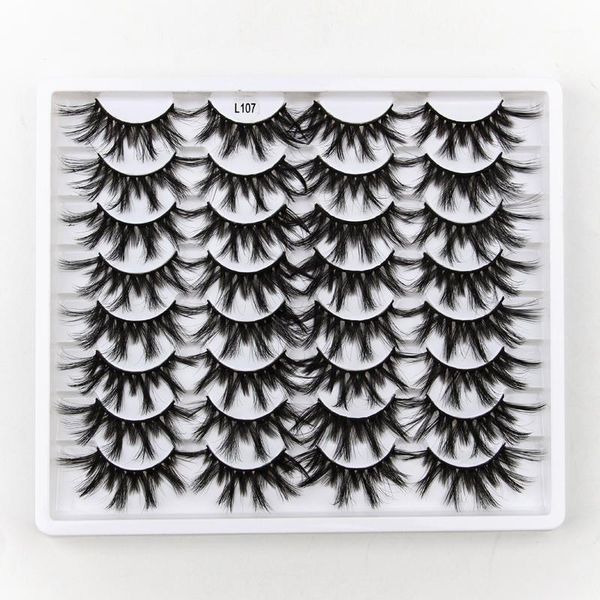 

5/16 pairs dramatic 3d mink lashes natural false eyelashes soft long fake eyelash extension handmade fluffy lash1