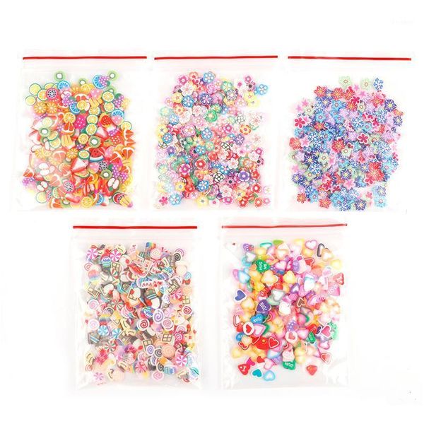 

mix fruit slice animal clay slime filling nail art cake flower resin epoxy mold filler for diy craft making jewelry accessories stickers & d, Black